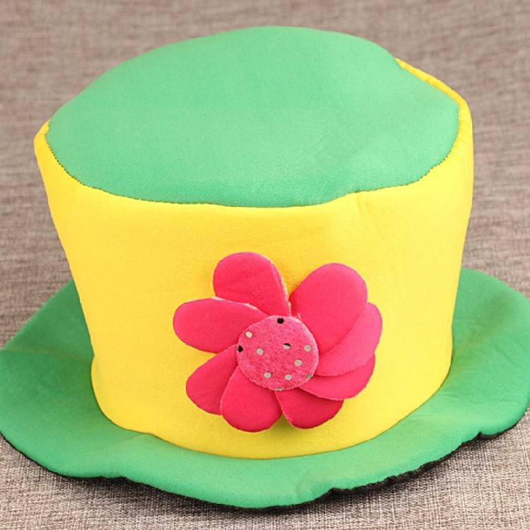 Adult Magician Hat Halloween Clown Costume Colorful Clown Top Hat Women Men