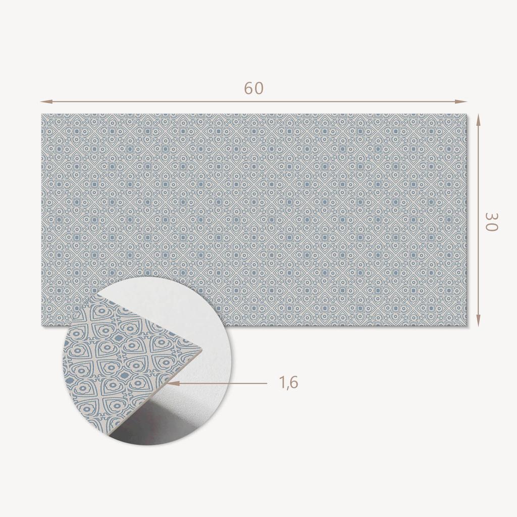 Self-Adhesive Vinyl Wall Tiles for Interiors Geometric Pattern with Rhombuses 6X60X30 Cm