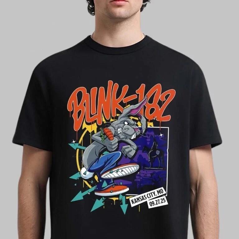 

Blink 182 Kansas City Missouri 2025 September 27 T-Shirt L