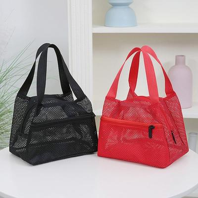 Netz Wasch Strandtasche Damen Tragbare Handgehaltene Reise Aufbewahrungstaschen Mehrzweck Fitness Bad Tasche Bad Organizer Für Damen