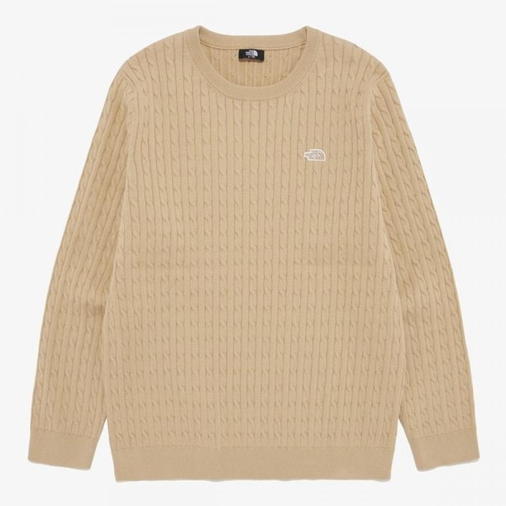 [north Face Official] Nt7ar00b Men S Holiday Sweater Light Beige LIGHT BEIGE/095