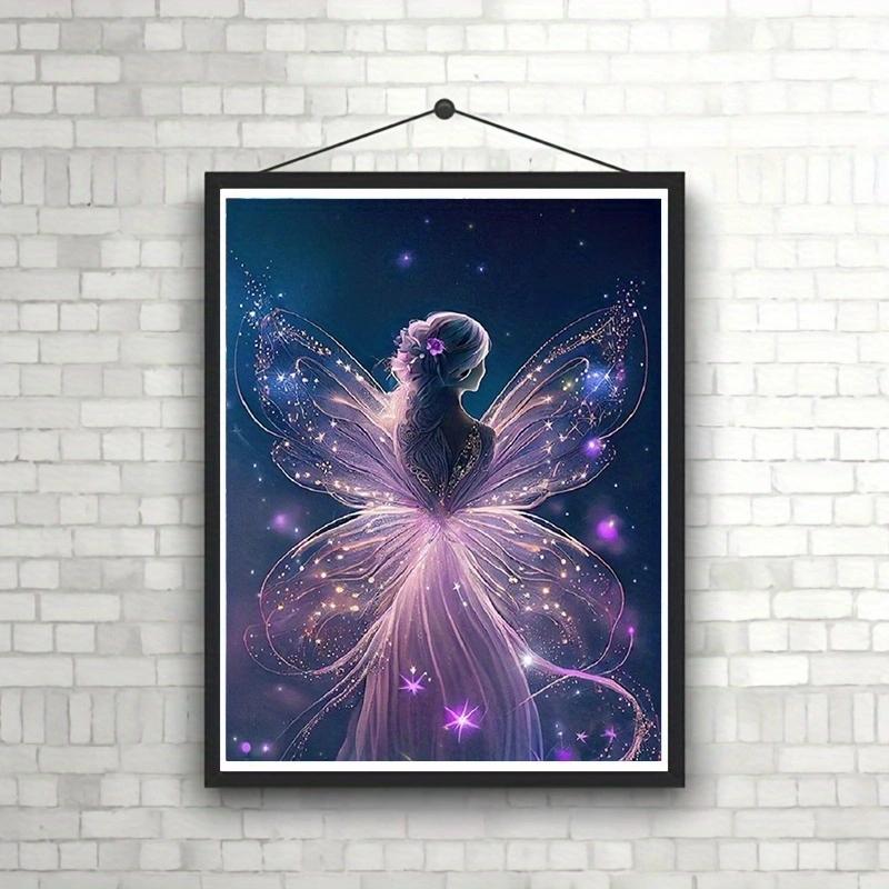 

5D DIY горный хрусталь без рамы алмазная живопись 1 шт. 11,8x15,7 дюймов, набор алмазов для рисования со стразами, эльфийская фея, набор для рисования бриллиантами