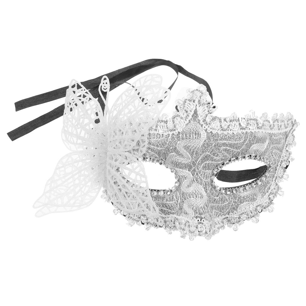 Schmetterling Maskenball Maske Spitze Kunststoff Halbgesichtsmaske für Damen Party Kostüm Halloween Cosplay Zubehör