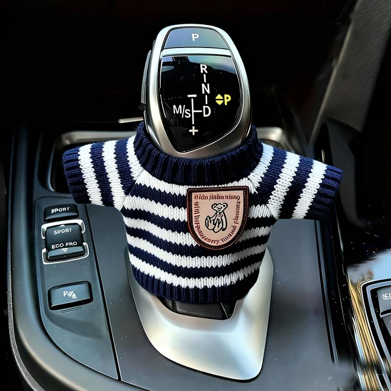 2pcs Fit for Most Gear Shift Cover - Knit Cover Suitable for Manual Transmission Shifter, Steering Column, Car Interior