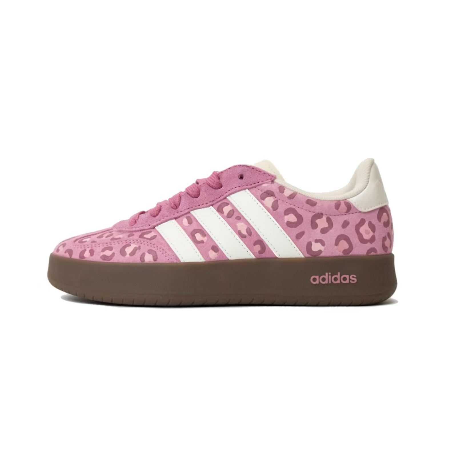 

Adidas BARREDA Walking Planet, Pink Leopard Print Low top German Army Trainers Unisex Pink White JQ4237(Team1492-) 36⅔