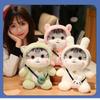 Soft Material Stuffed Animal Toy Kawaii Design Cat Doll Cute Cat Plush Doll  Room Decor