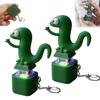 Lizard Button Keychain Decompression Toys Funny Lizard Sounds And Flash Effects Rechargeable Portable Stress Relief Fidget Toy for All Ages