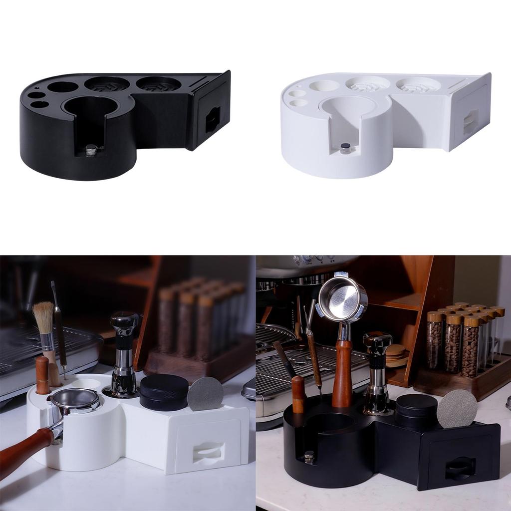 Espresso Tamping Station Organizer Lightweight Accessories Space Saving for Baristas Versatile 29x18x9cm Stand Support Base