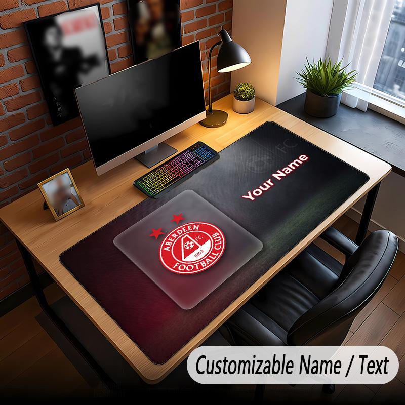 Large Mouse Pad Aberdeen FC Print Custom Name Text Desk Mat for Office Gaming