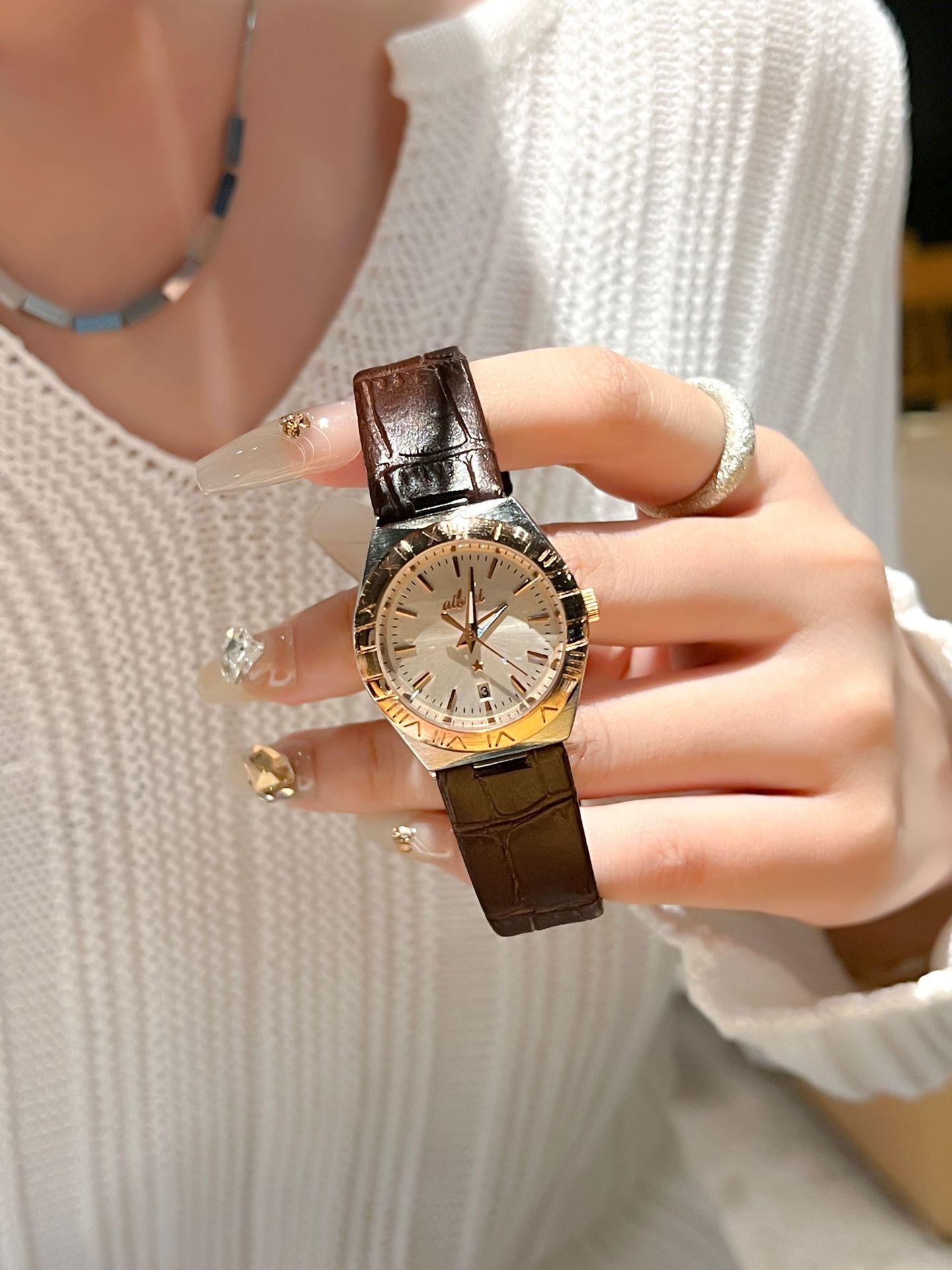 

Швейцарские женские ультратонкие водонепроницаемые светящиеся часы - Новый горячий стиль