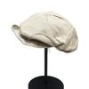 Loose Feeling Retro Pleated Newsboy Hat Female Autumn Niche Artist Hat Large Version Duck Tongue Beret Showing Small Face