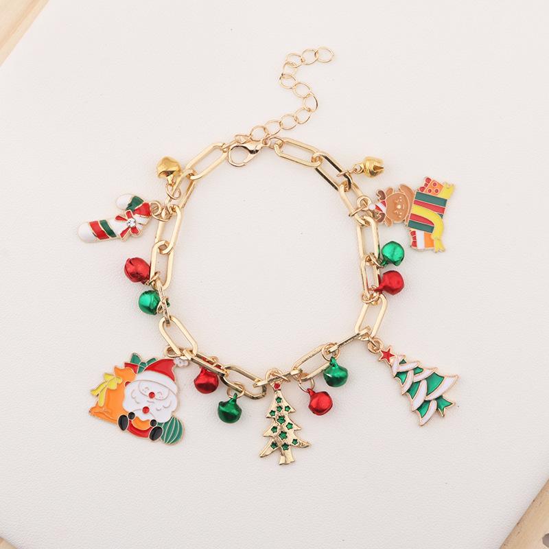 New Christmas bracelet snowflake pendant bracelet Christms Christmas multi-element alloy bracelet