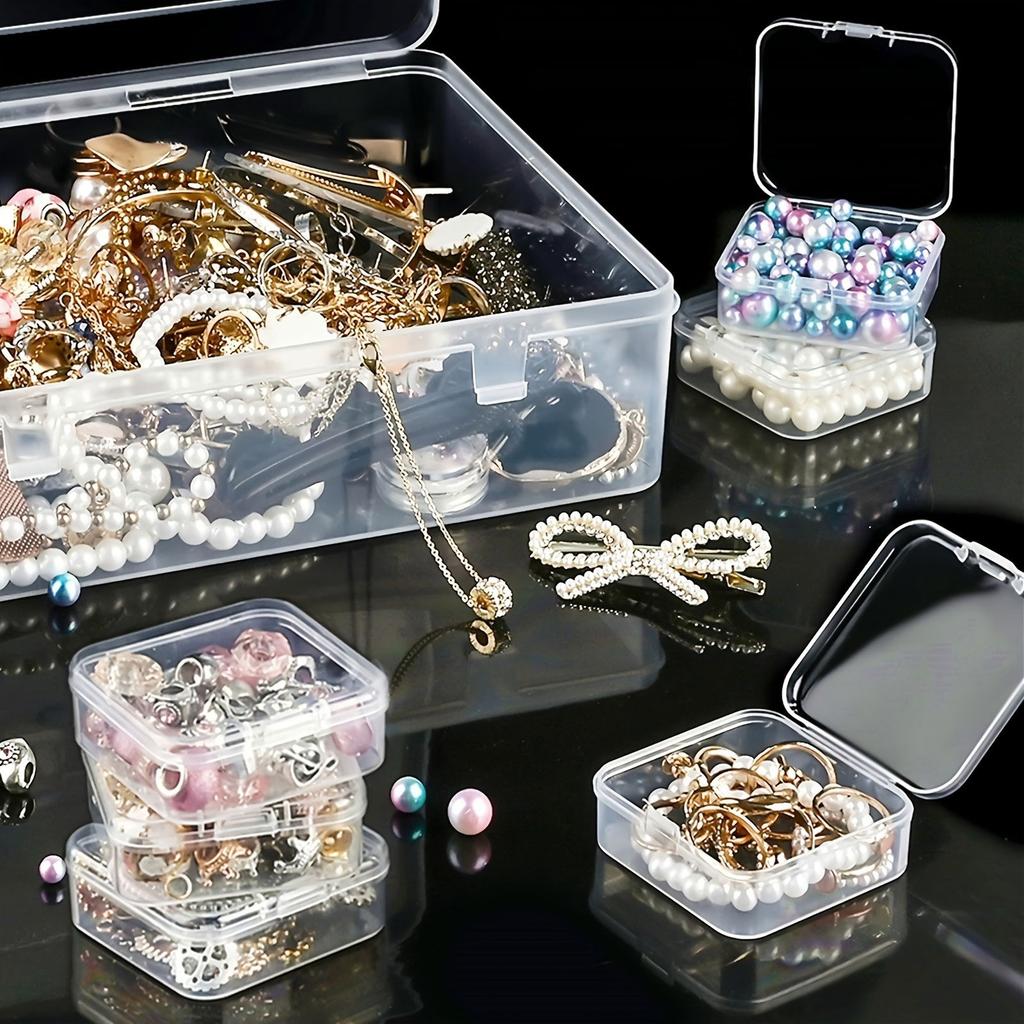 Multifunctional 30 Slot Clear Sturdy Plastic Organizers Home Accessory for Beads Jewelry and Small Items Storage