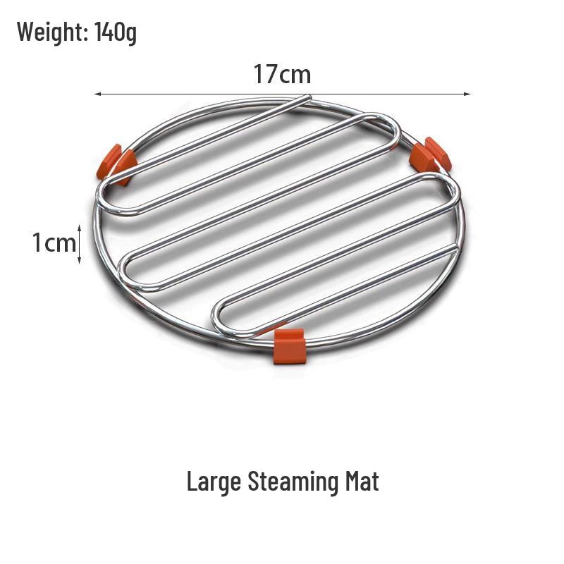 316 Stainless Steel Short-Leg Steaming Rack for Pressure Cookers - Ideal for Rice, Eggs, and Vegetables