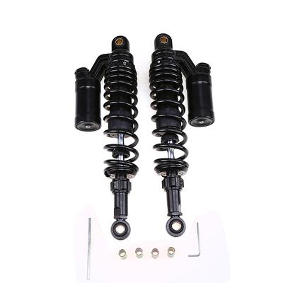 1pair 350mm Round Hole Motorcycle Rear Suspension Shock Absorber Spring Adjustable Shock Absorbers Universal Fit for Most Motorcycles