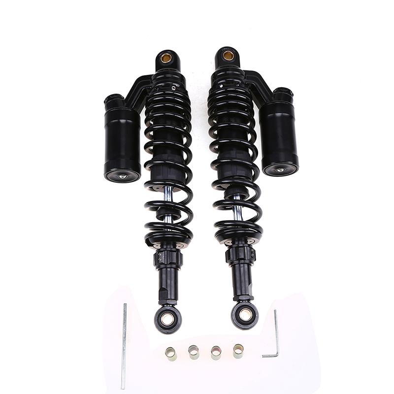 1pair 350mm Round Hole Motorcycle Rear Suspension Shock Absorber Spring Adjustable Shock Absorbers Universal Fit for Most Motorcycles