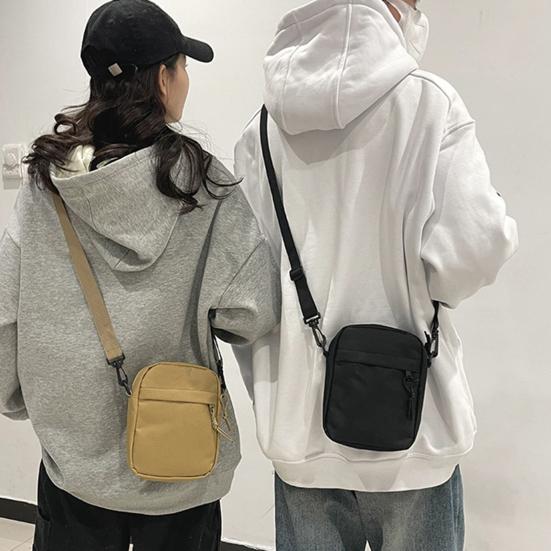 Unisex Crossbody Sling Tas Oxford Stof Schoudertas Kleine Crossbody Tas met Verstelbare Riem voor Mannen Vrouwen Dagelijkse Pendelen Straat