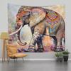 Bohemian Colorful Elephant Galaxy Tapestry?- Night Sky Planet Print Wall Decor for Apartment