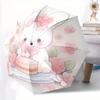 1pc Cake and Cute Bunny Automatic 3-Fold Fashion Umbrella Design, Cute Cartoon Pattern, Portable Outdoor Umbrella, Perfect, Holiday Gift for Disney Fa