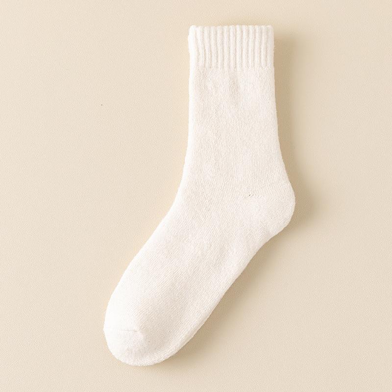 "Men's Thick Wool Socks: Velvet-Lined, Warm, and Lengthened for Autumn and Winter"