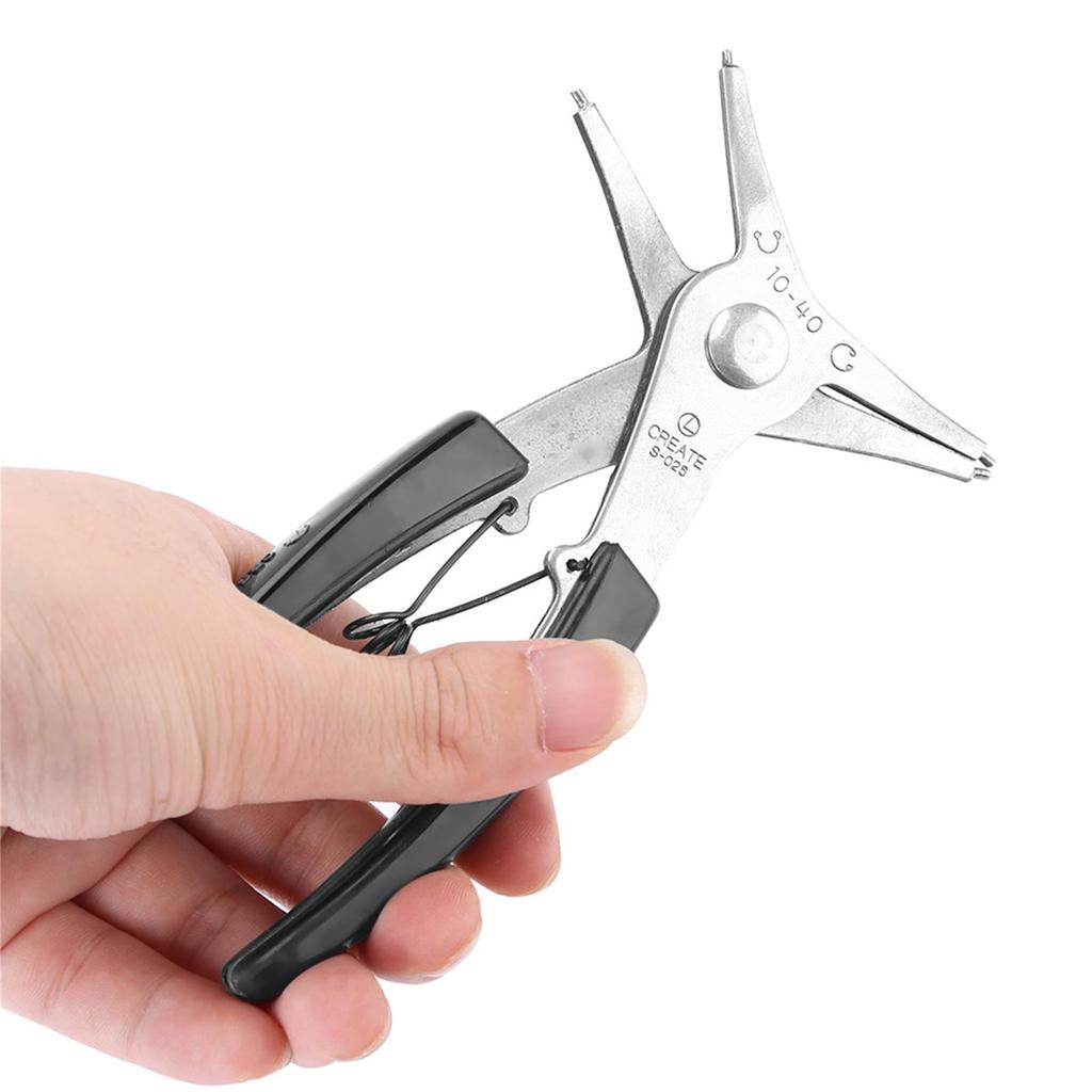 1pc Dual Purpose Circlip Pliers Removing Reassembling Tool for Internal and External Snap Ring