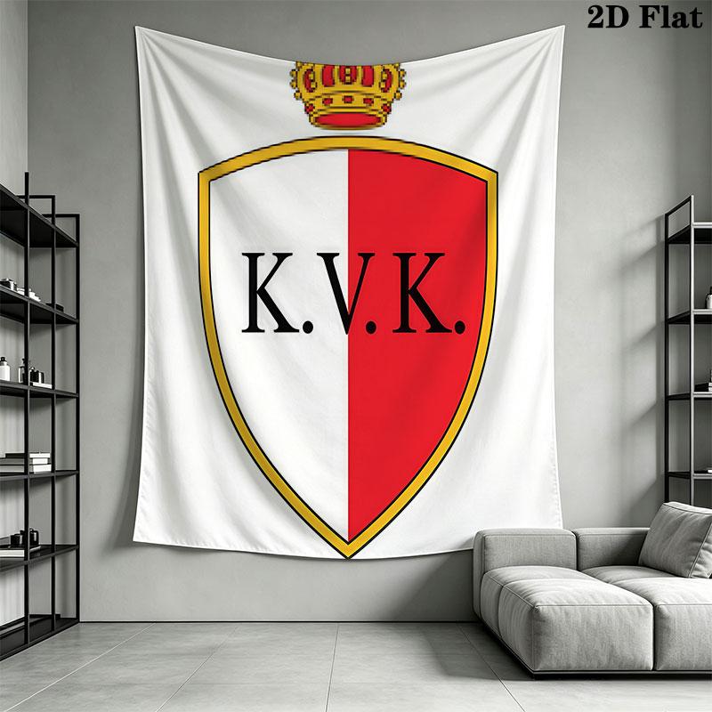 Kortrijk logo Wall Hanging Printed Fabric Blanket Decorative Tapestries for Bedroom Living Room Home Decor