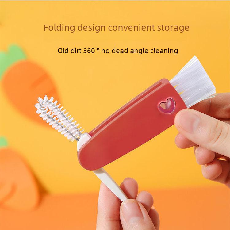 Three-in-One Multi-Function Thermos and Bottle Cleaning Brush Set