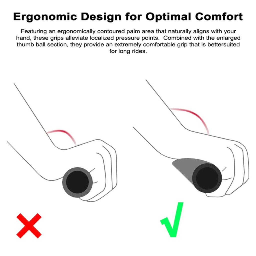 ZTTO Mountainbike Griffe Double Lock-on Fahrradlenkergriffe Ergonomische Lenkerendgriffe für