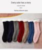 Women's Winter Velvet Mid-Tube Floor Sleep Socks - Home, Postpartum, Christmas, and Autumn Snow Slippers