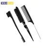 3pcs Styling Comb Set with Triple Tear Hair Brush Mouse Tail Comb Edge Brush,salon Hair Styling Tool Special for Real Hair Wigs