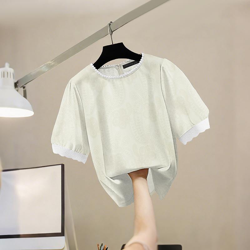 ZANZEA Women Summer Round Neck Casual Short Sleeve Print Blouse