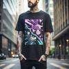 100% cotton TOPS UNISEX TEES MENS WOMENS Jujutsu Kaisen T-shirt Geto Suguru Gojo Girl Anime Gift Black T-shirt Gift 316