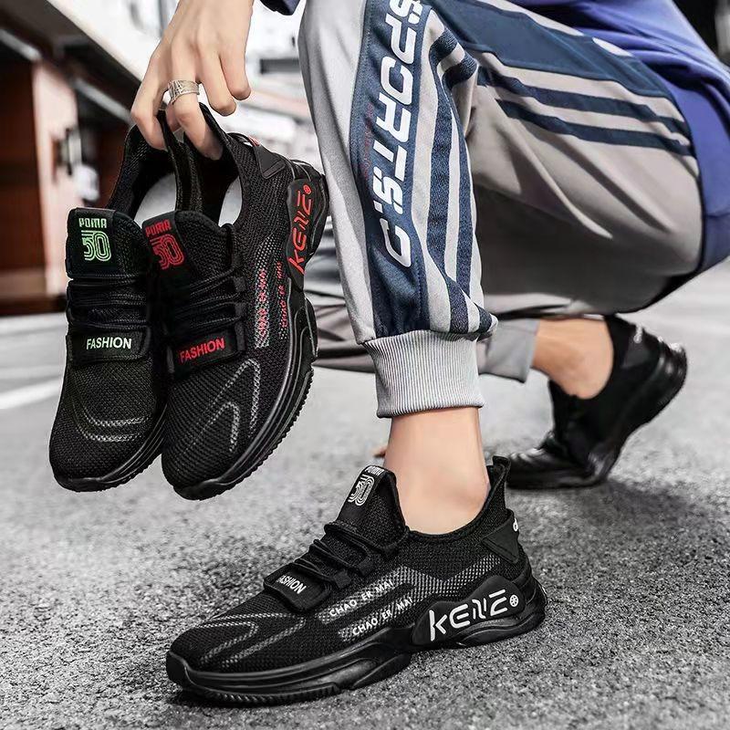 Herren-Sportschuhe, Fly Woven Casual Schuhe, Atmungsaktive Mesh-Stoffschuhe