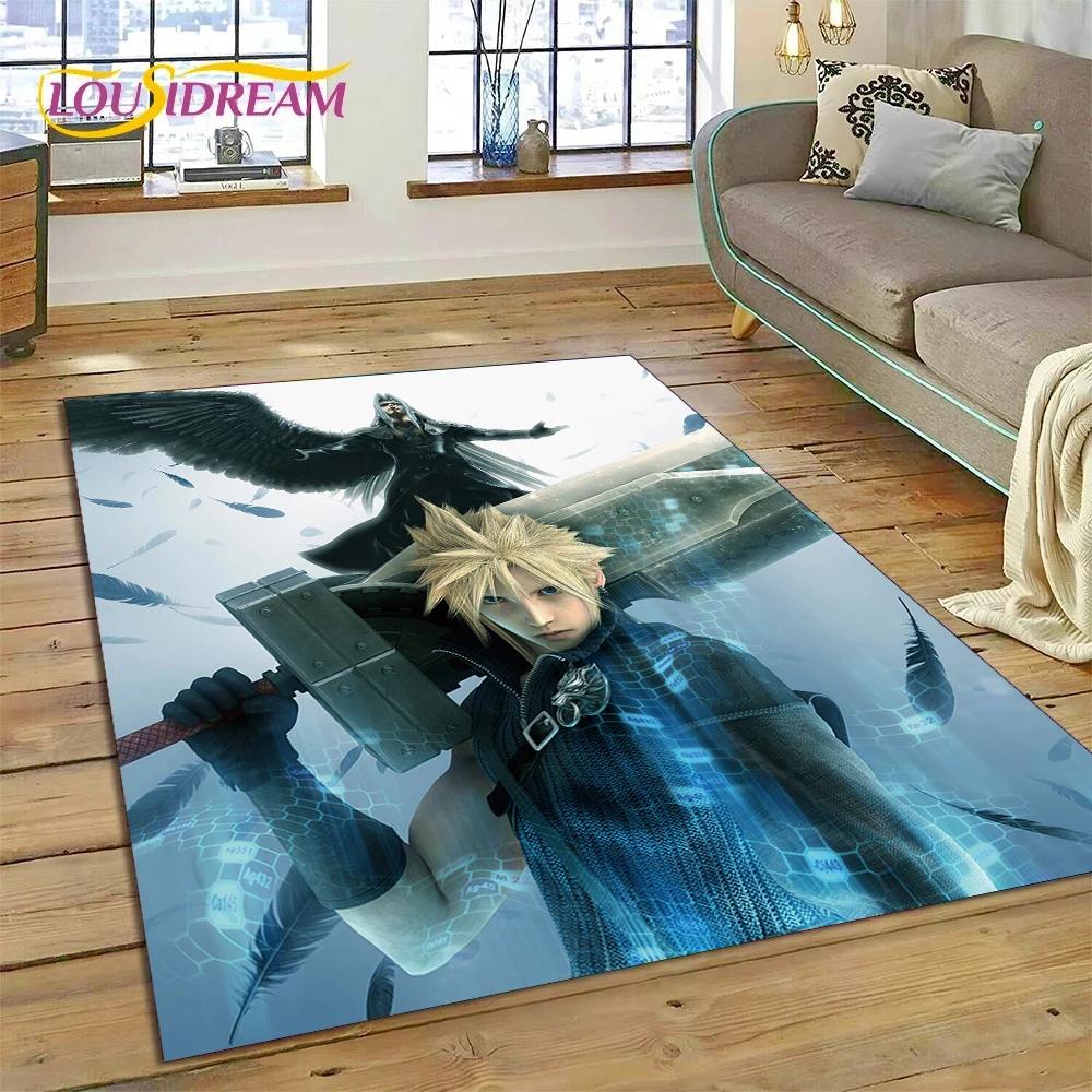 Final Fantasy Series Games Cartoon Carpet Rug for Bedroom Living Room Home Sofa Decoration,Children Game Large Decor Floor Mat