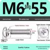 304 Stainless Steel Round Head Phillips Screw with Flat Washer (Sizes M3, M4, M5, M6)