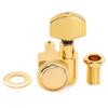 Musiclily Pro Locking Tuning Pegs with Gear Hex for Fender and Electric Gold Left-Handed 6-Row, 2-Pin 181 Ratio, Buttons, Strat, Telecaster, Guitars,