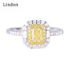 Lindon Classic Copper Alloy Zircon Ring Ladies Jewelry Wedding Promise Party Gift