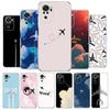 Phone Case For Xiaomi Redmi Note 15 14 13 12 4G 10 11 Pro Plus 5G 14C 13C 12C 10C Clear Soft TPU Cover Airplane Pattern