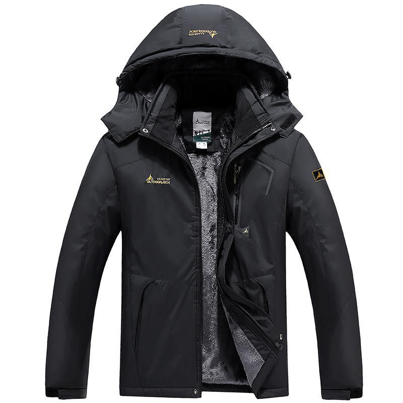 Unisex Plus Size Outdoor Velvet Jackets for Mountaineering