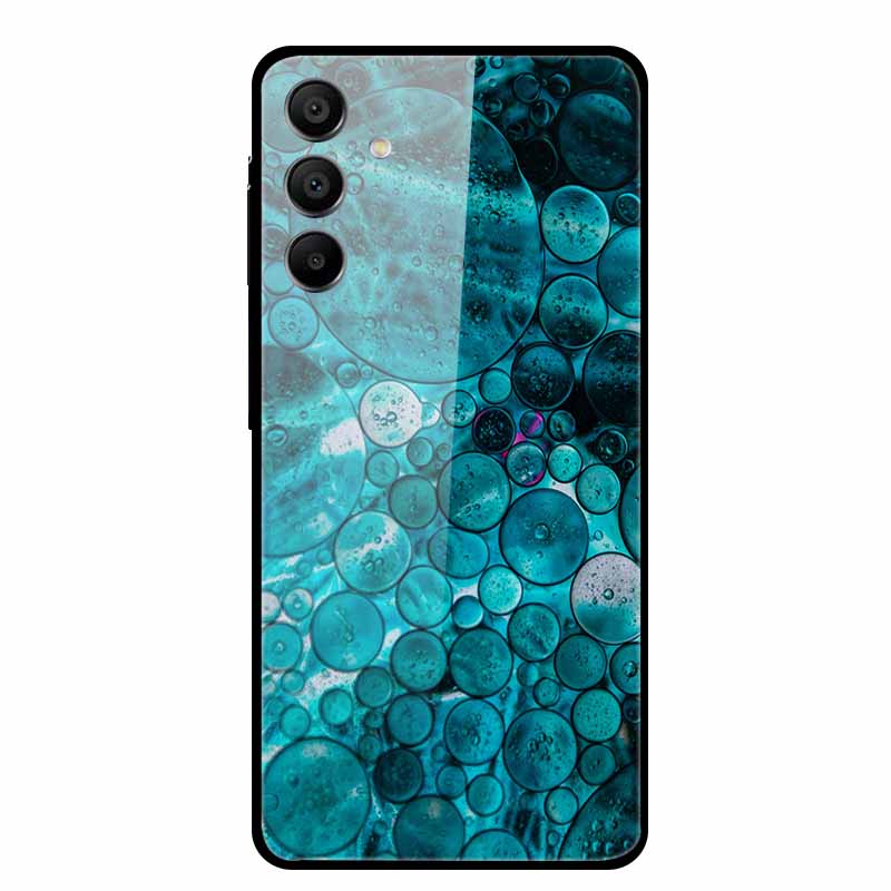 For Samsung Galaxy A16 5G Tempered Glass Case Back Cover Hard Phone Cases for SamsungA16 6.7" Fundas Fashion Protector New Coque