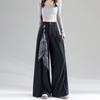 Women's Drapey Wide-Leg High-Waisted Slimming Floor-Length Pants - 2026 Spring/Summer Collection