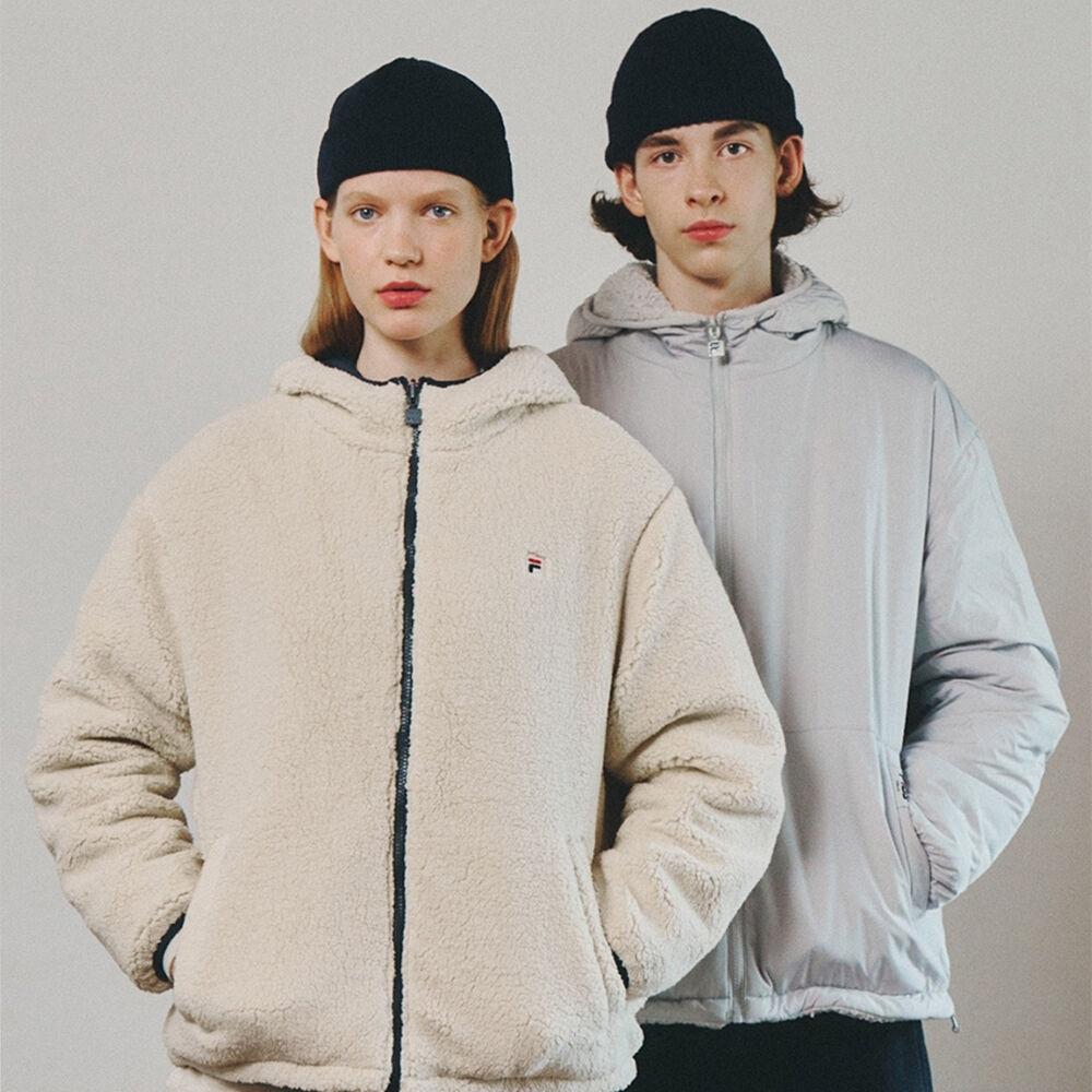 

Двусторонний флис с капюшоном Fila Fe2jke6102x Bei BEIGE/110