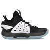 Li Ning SONIC 7 Fabric Abrasion Resistant Breathable Mid Top Basketball Shoes Men's Black White ABAP019-1