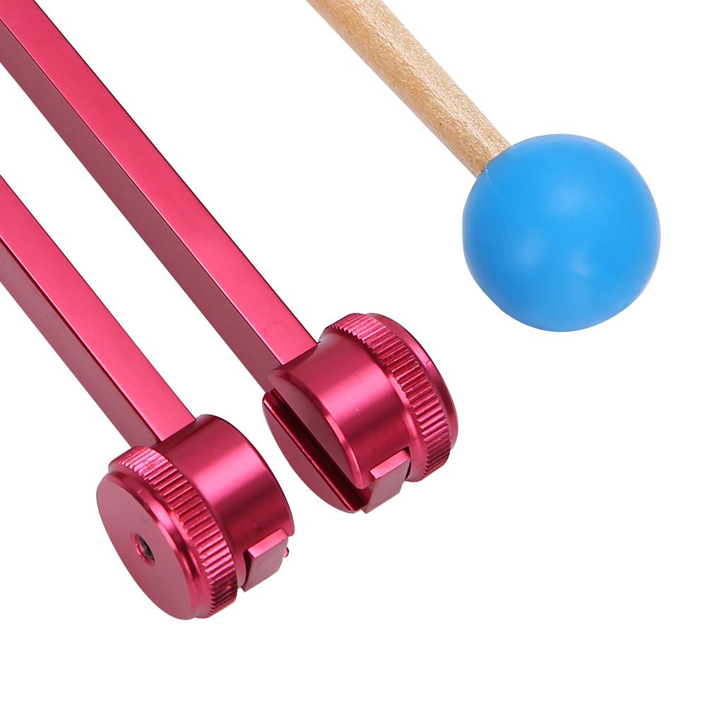 Aluminum Alloy Tuning Fork Sound Healing Therapy Tuning Fork with Hammer for Healthy Care