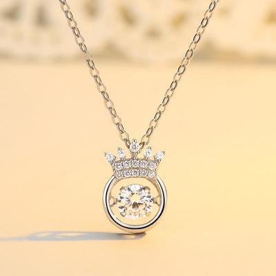 Schmuckkrone, Halskette, Damenmodeschmuck, leichter Luxus, Accessoires, Anhänger, Schlüsselbeinkette, Damen
