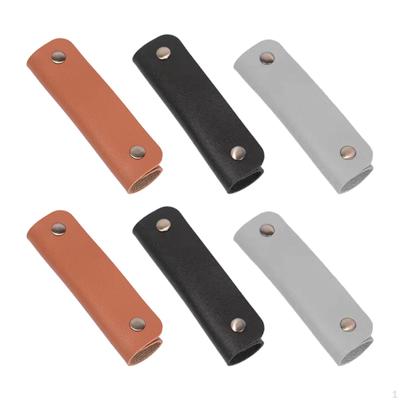 6x Purse Grip Cover Handbag Handle Leather Wrap Travel Essentials PU for Shopping Bag