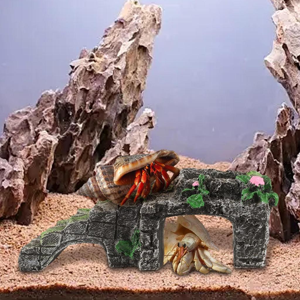 Hermit Crab Climbing Habitat Hermit Crab Habitat Climbing Toy With Water Bowl Feeding Accessories Tank Decor For Cage Enclosure