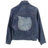 JCPenney 70s vintage Denim Jacket M Navy RANCH CRAFT Tracker Women Used