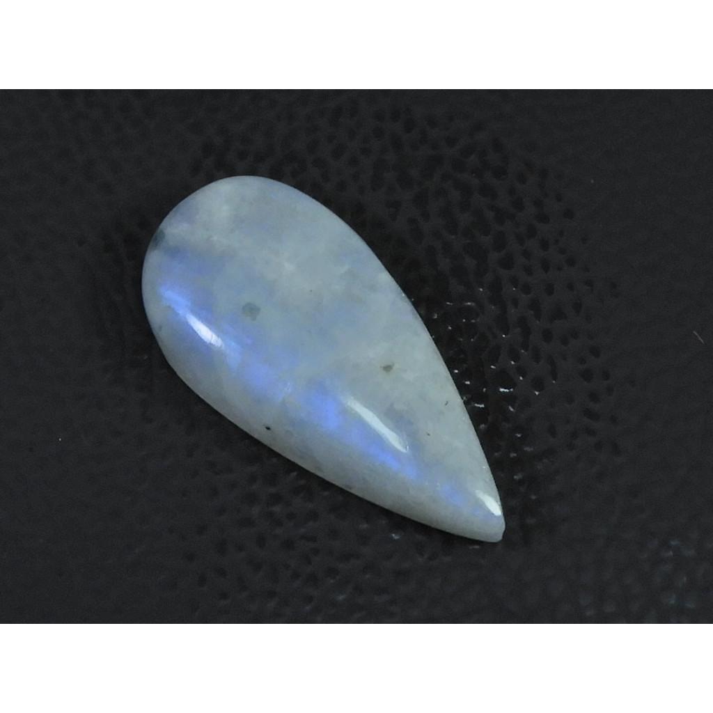 18X37X08 MM Natural Rainbow Moonstone Pear Cabochon Loose Gemstone 43Cts. C-1597
