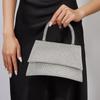 New Women's Fashion Versatile Shining Handbag with Water Diamond Bracelet, Elegant Evening Dress and Banquet Bag